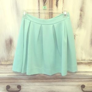 Teal high waisted skirt